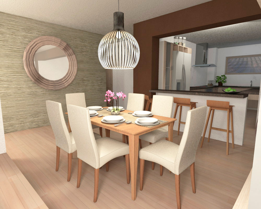 Diseño interior Living comedor, MM Design MM Design Comedores de estilo moderno