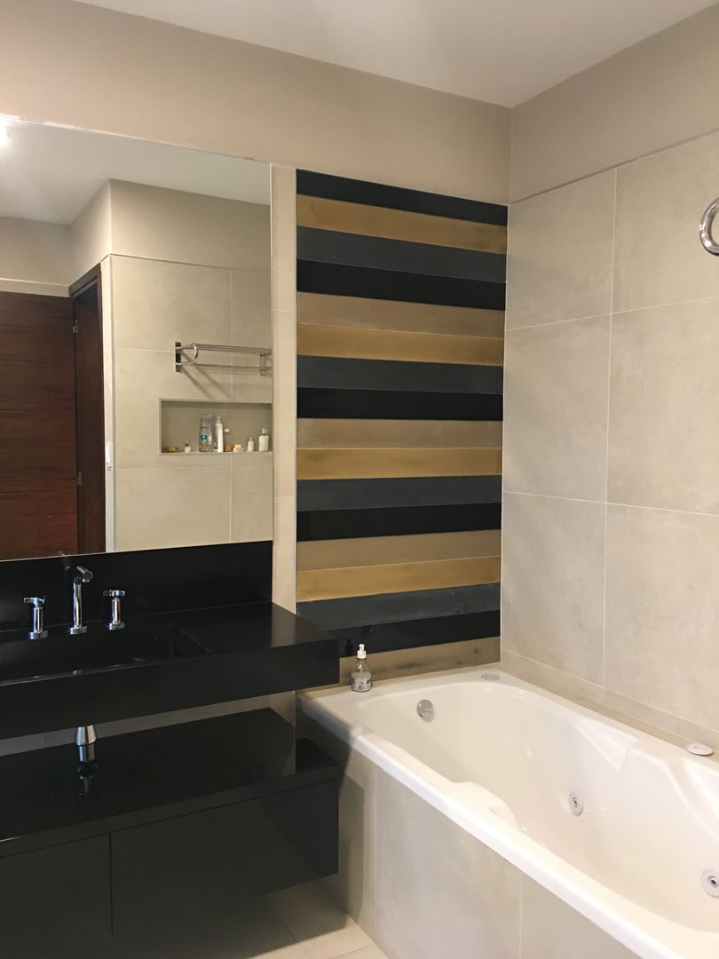 VIVIENDA BA, BVS+GN ARQUITECTURA BVS+GN ARQUITECTURA Modern bathroom