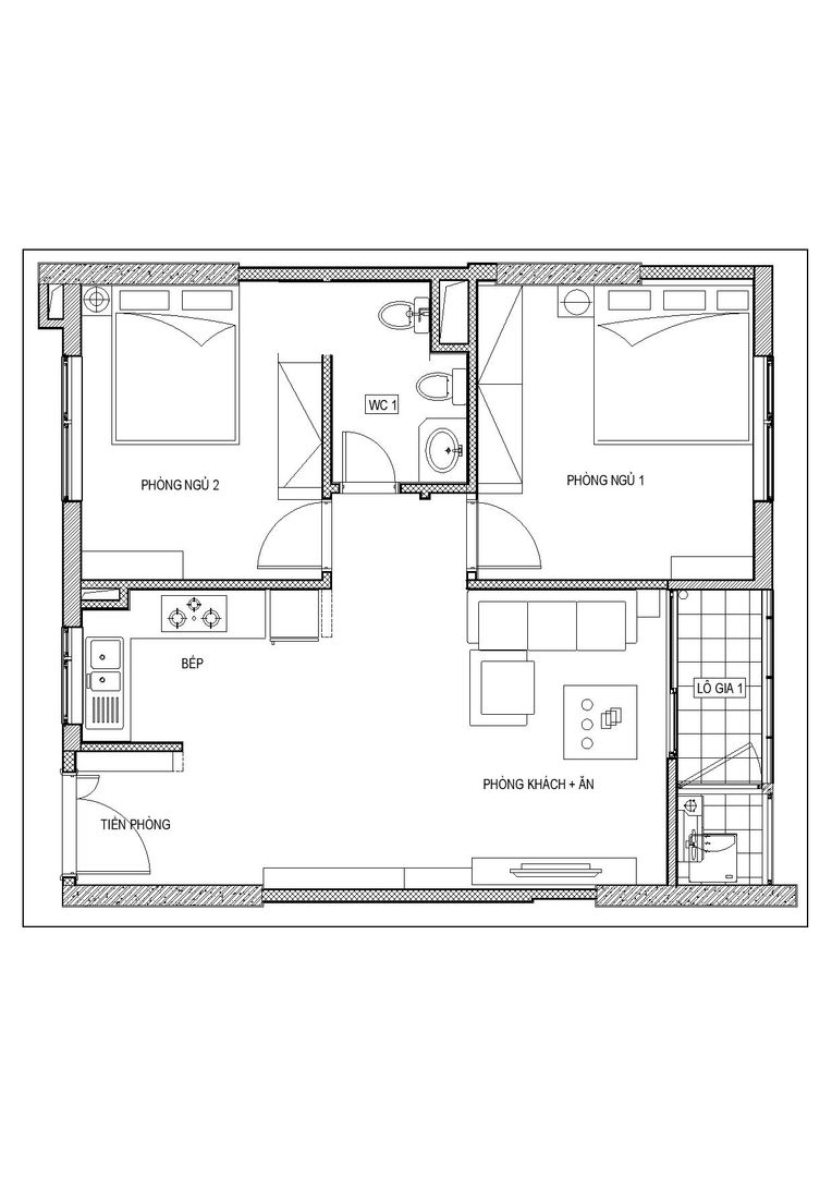 Thiết kế nội thất chung cư Mardarin garden 2, Hoà Phát – Chị An, Công ty CP Kiến trúc V-Home Công ty CP Kiến trúc V-Home