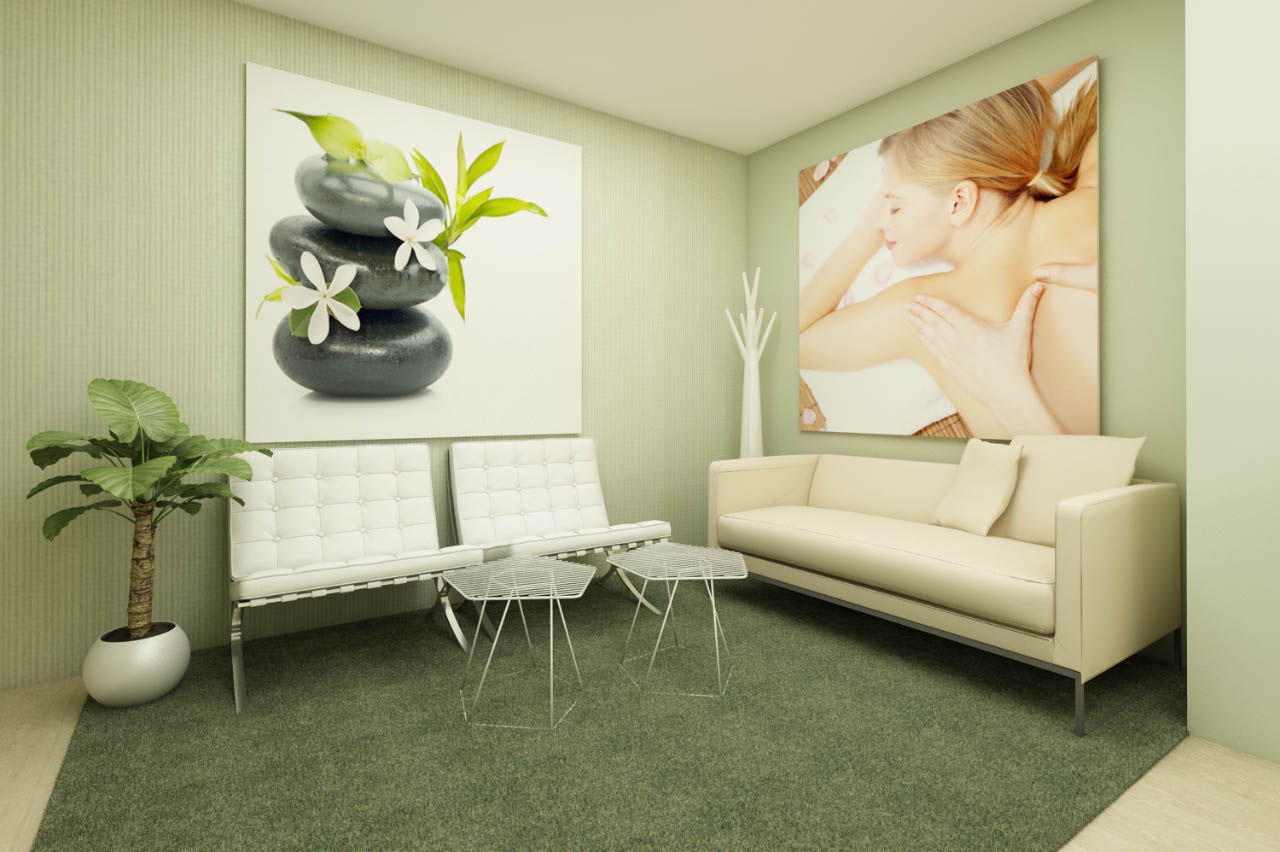 Sala de espera - Clinica no Porto - SHI Studio Interior Design homify Modern Çalışma Odası decoração,shistudio,shi studio,sheila moura azevedo,interior design,clinica,porto,matosinhos