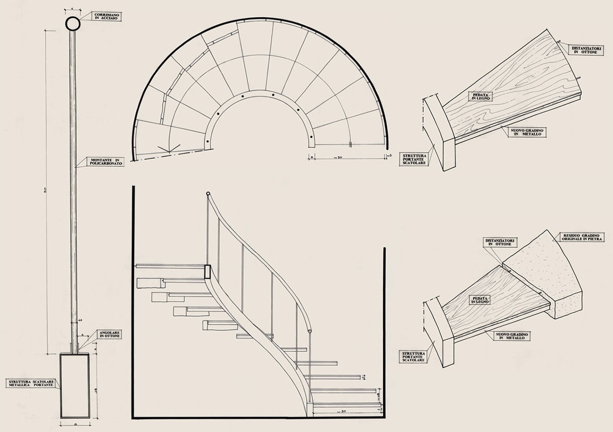 homify Scale scala,progetto,particolare,detail,project,architect,architetto