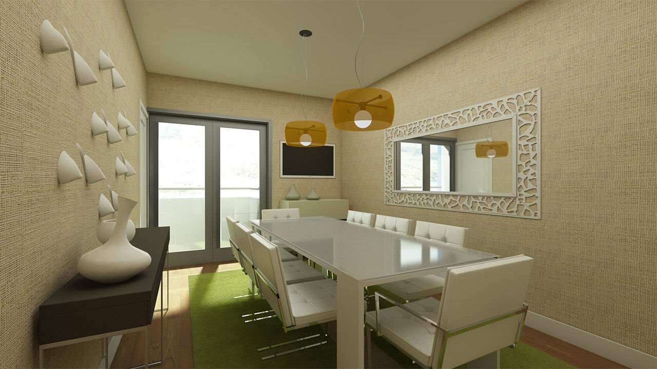 Apartamento Benfica Stadium, Lisboa - SHI Studio Interior Design homify Modern Yemek Odası Aksesuarlar & Dekorasyon