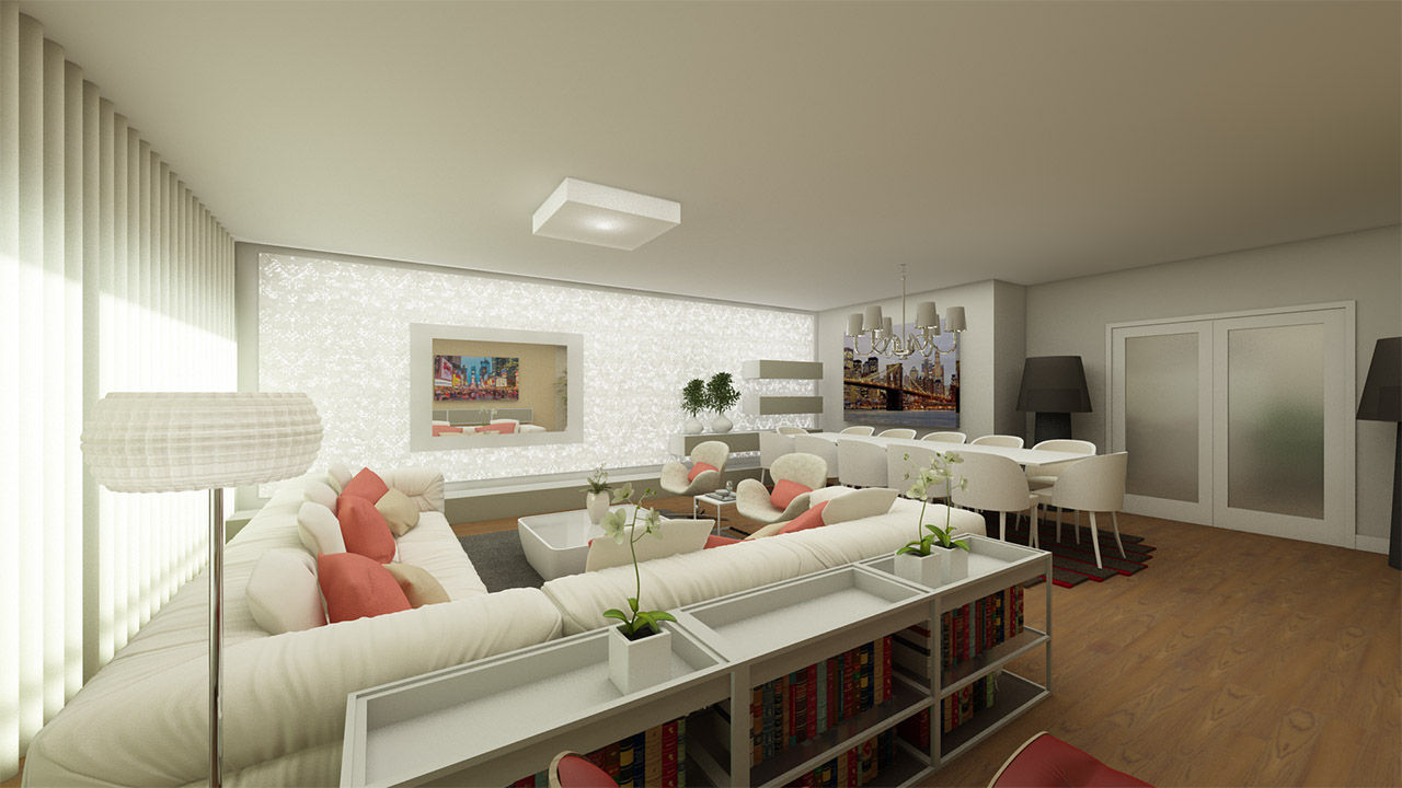 Apartamento Benfica Stadium, Lisboa - SHI Studio Interior Design homify Modern Oturma Odası Aksesuarlar & Dekorasyon