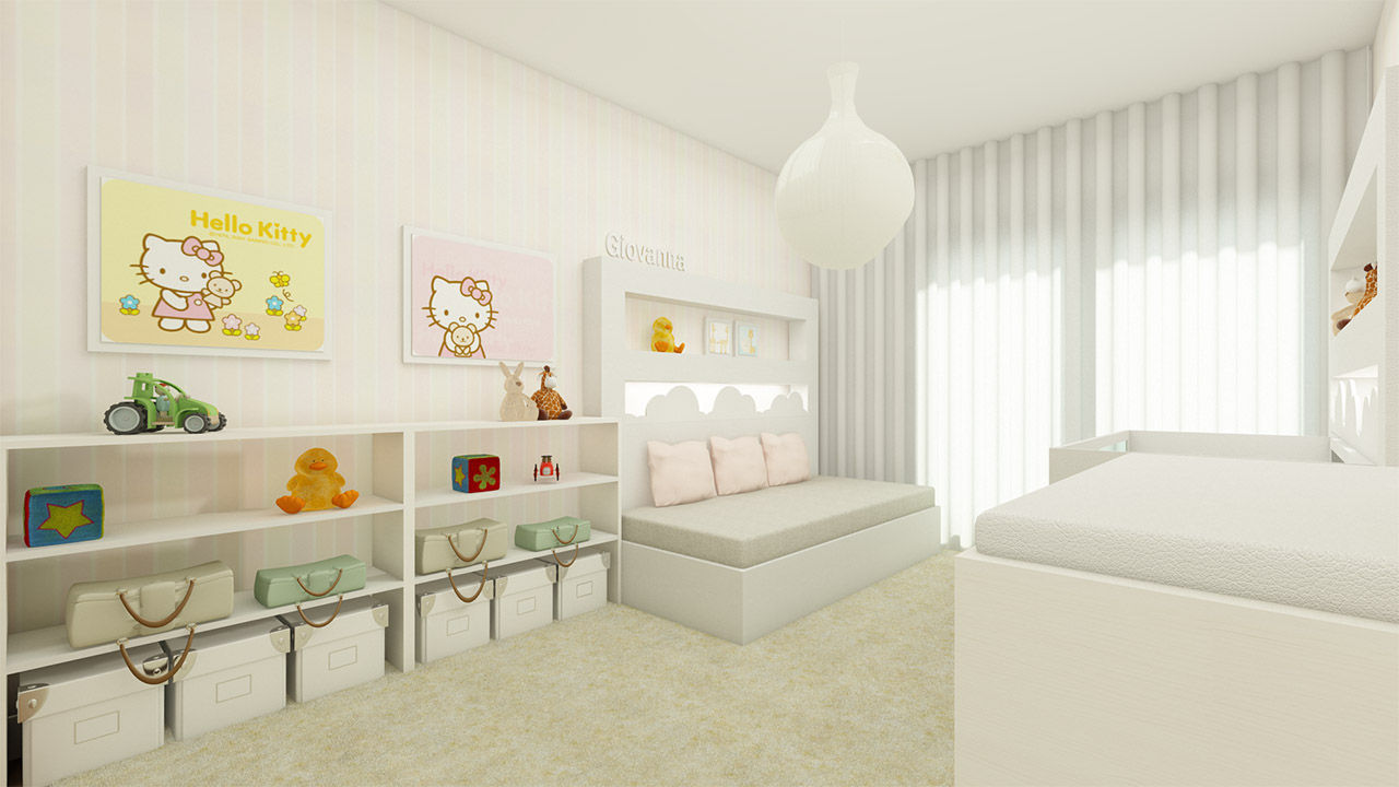 Apartamento Benfica Stadium, Lisboa - SHI Studio Interior Design homify İskandinav Çocuk Odası Aksesuarlar & Dekorasyon