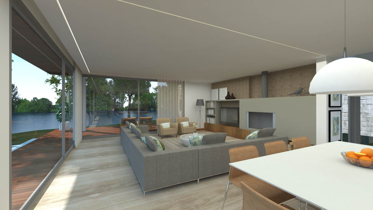 Casa no Minho (poente), Gerês - SHI Studio Interior Design homify Modern Oturma Odası shistudio,shi studio,sheila moura azevedo,geres,minho,decoração,interior design,sofá,vidro,porto