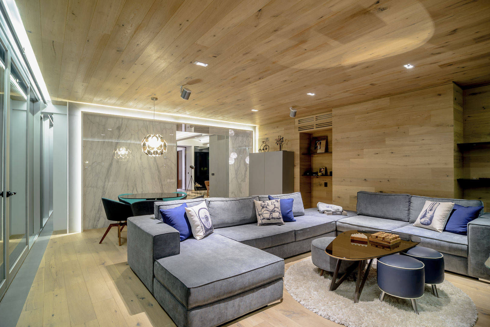 M 404, NIVEL TRES ARQUITECTURA NIVEL TRES ARQUITECTURA Modern living room لکڑی Wood effect