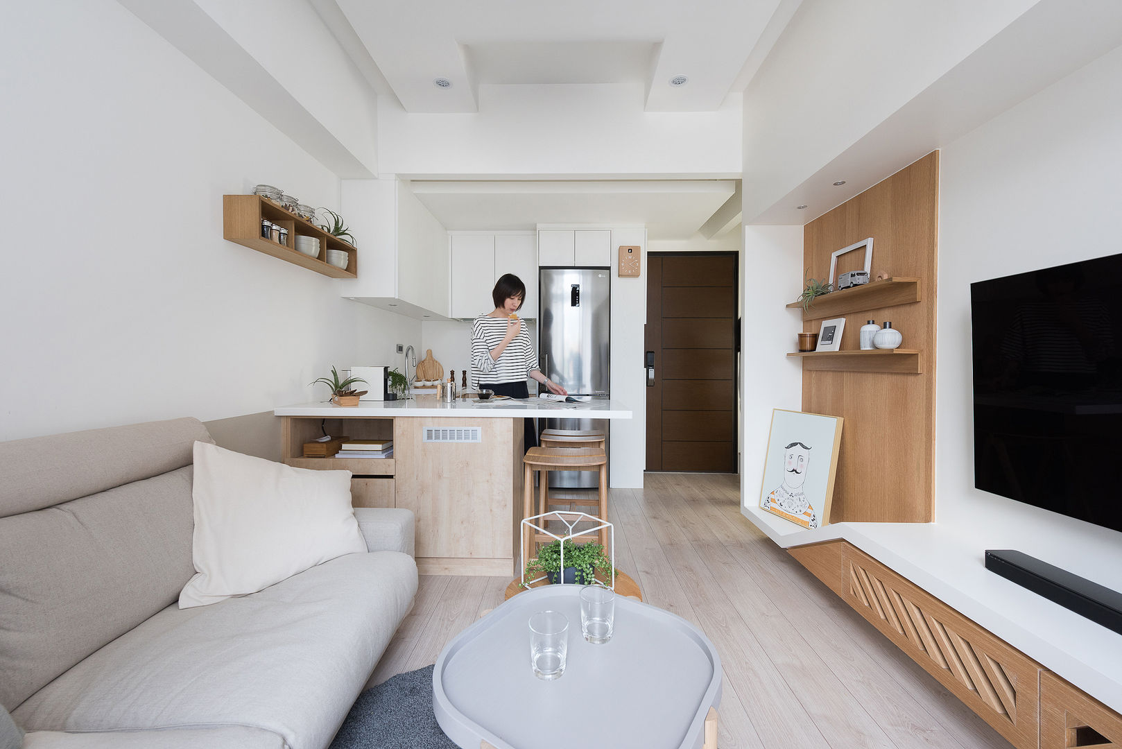 早安，日和!, 寓子設計 寓子設計 Столовая комната в стиле модерн