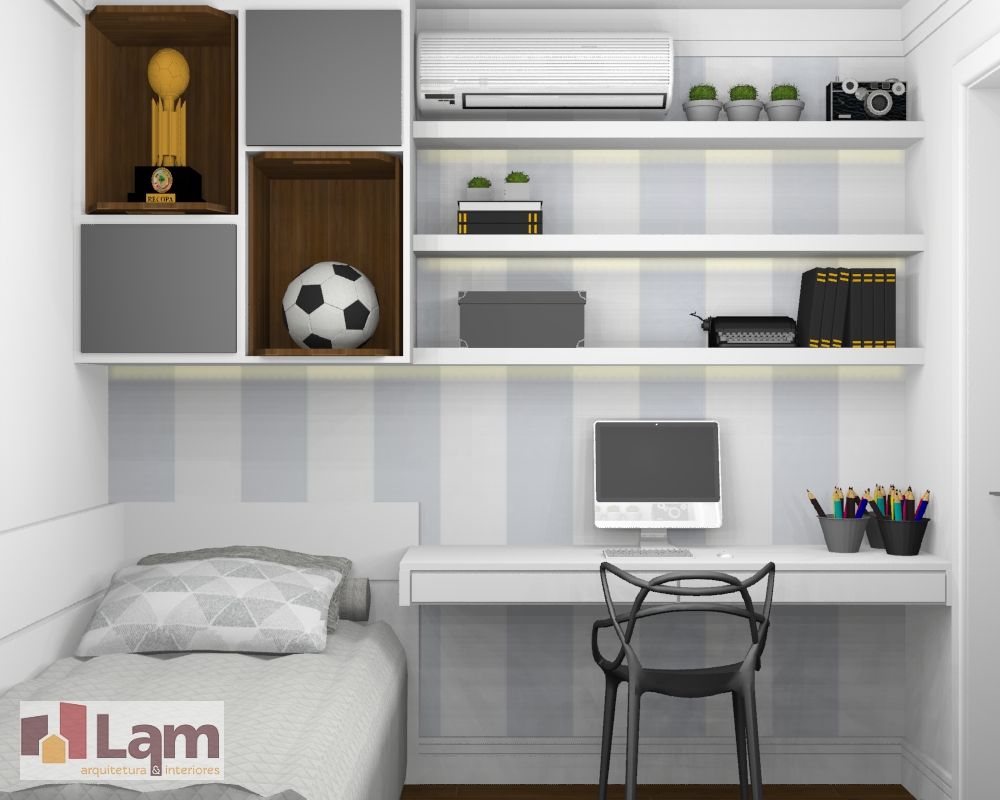 Apto. Vereda Reserva III, LAM Arquitetura | Interiores LAM Arquitetura | Interiores Modern style bedroom