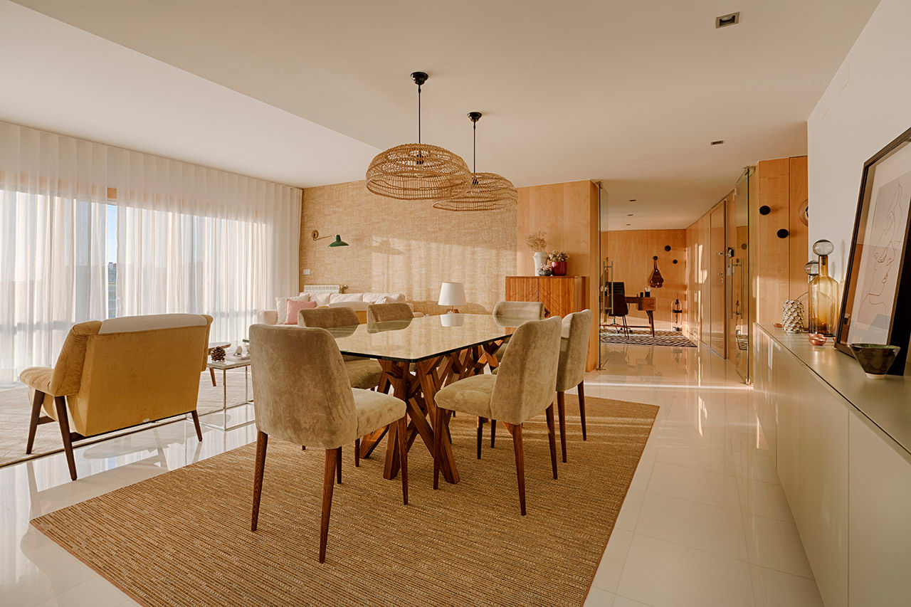 Sala de jantar - Apartamento T2 em Cascais - SHI Studio Interior Design homify İskandinav Yemek Odası Aksesuarlar & Dekorasyon
