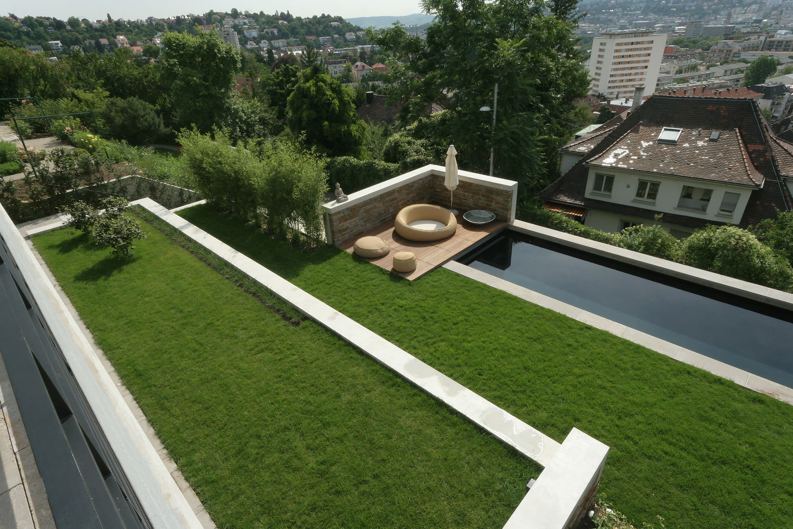 Einfamilienhaus Stuttgart, blocher partners blocher partners 모던스타일 정원