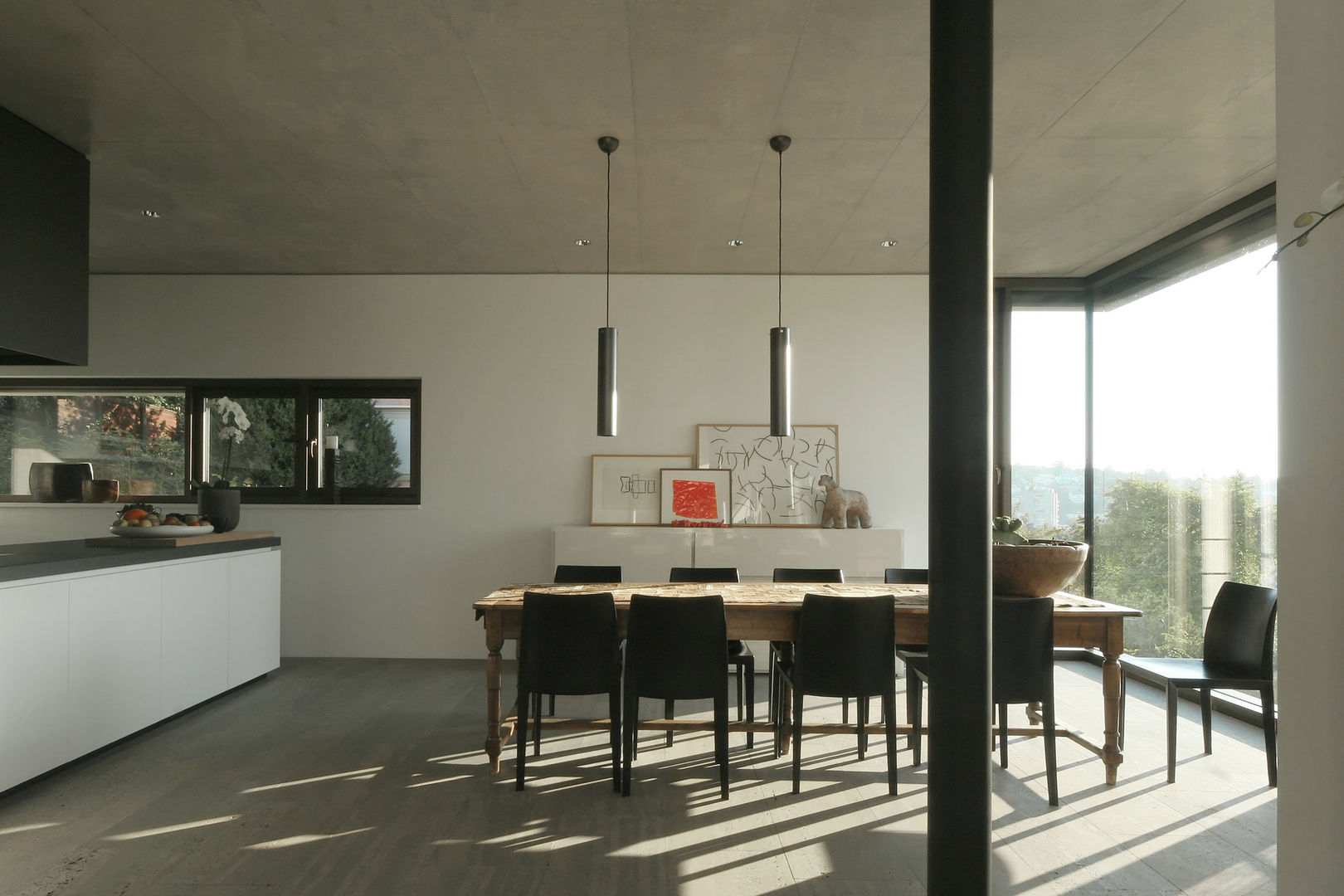 Einfamilienhaus Stuttgart, blocher partners blocher partners 모던스타일 다이닝 룸