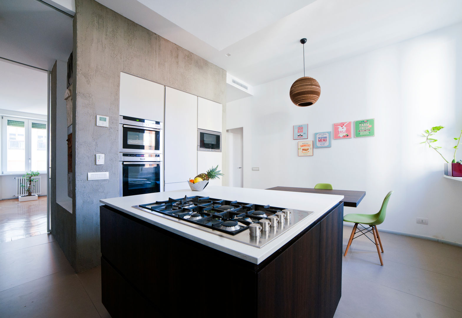 ristrutturazione appartamento Viale Bligny, Gianluca Bugeia | Architetto e Designer di Interni Gianluca Bugeia | Architetto e Designer di Interni Cozinhas embutidas