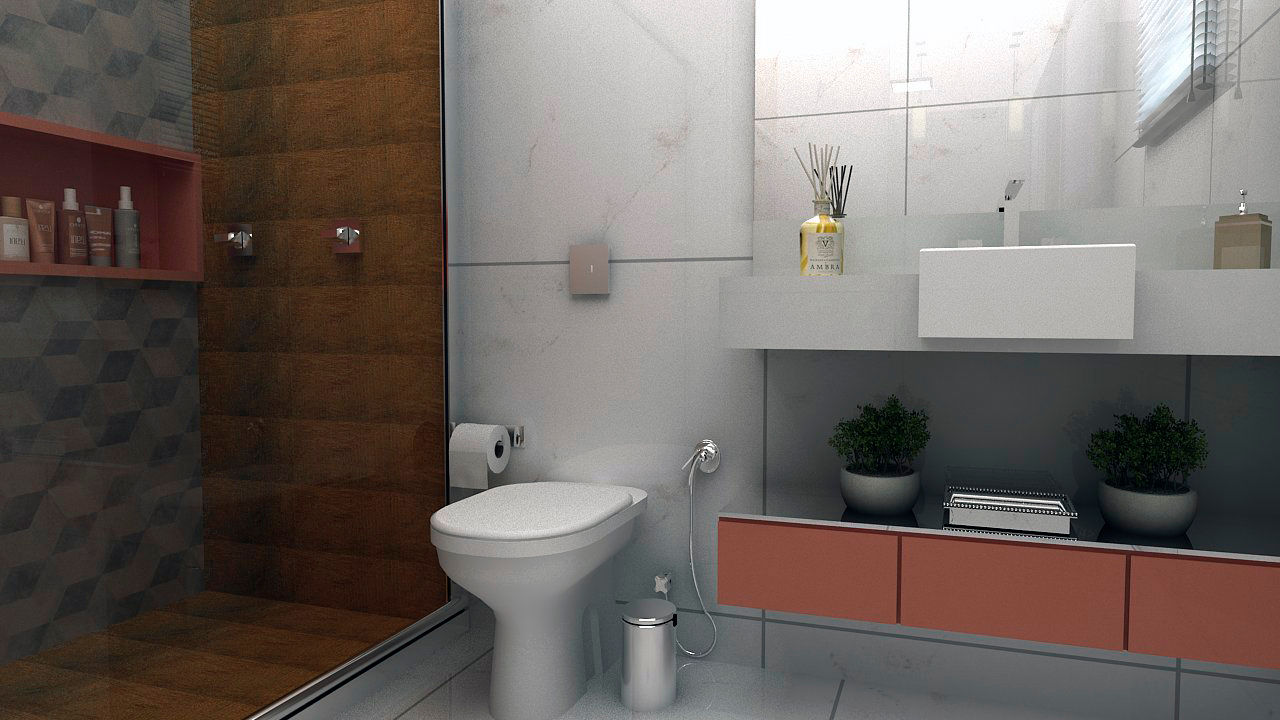 homify Modern bathroom