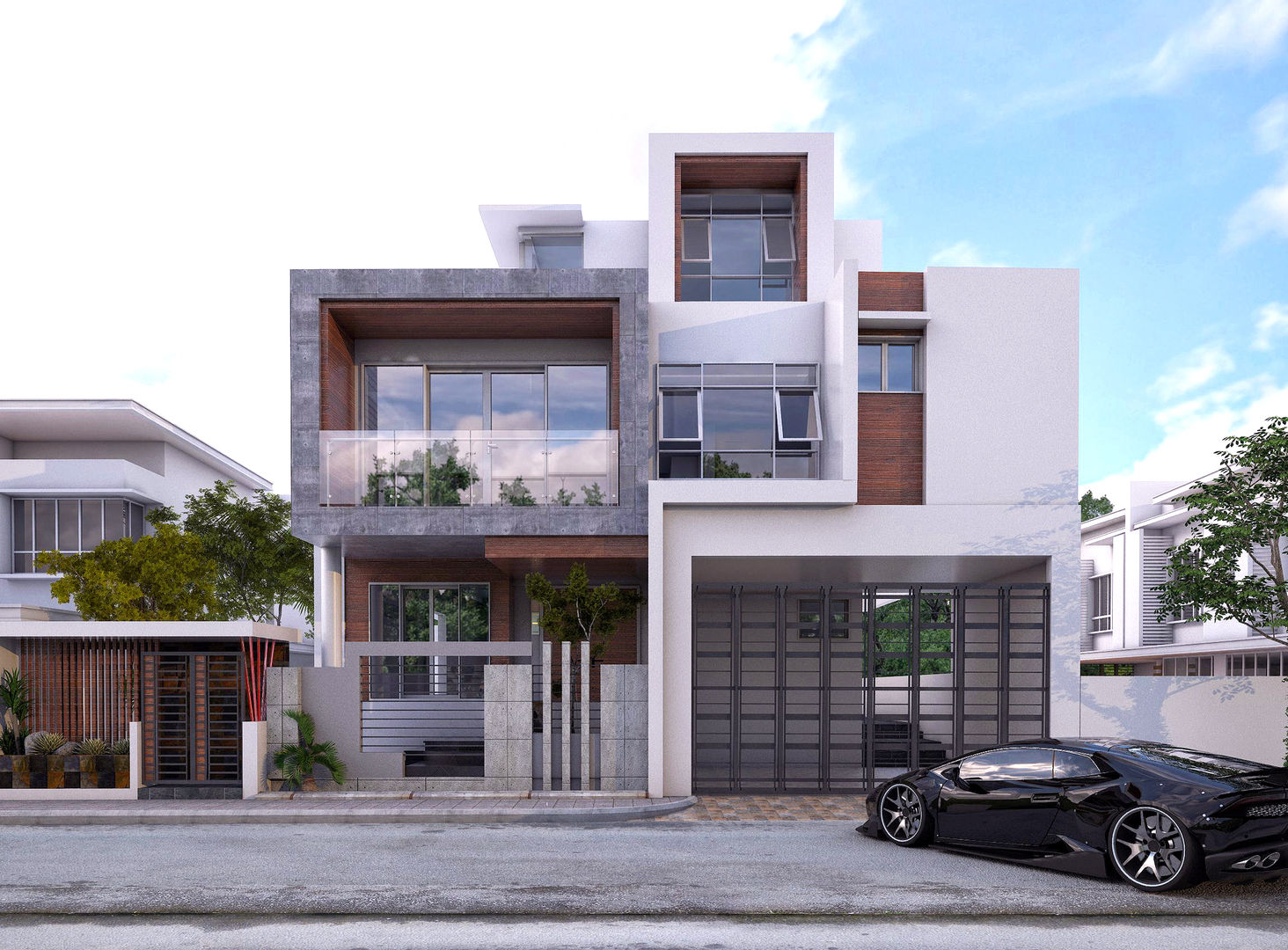 LSS HOUSE 2 NEIL TABADA ARCHITECTS Modern houses