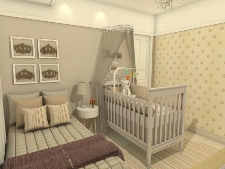 Quarto do Bebê, AT arquitetos AT arquitetos Baby room