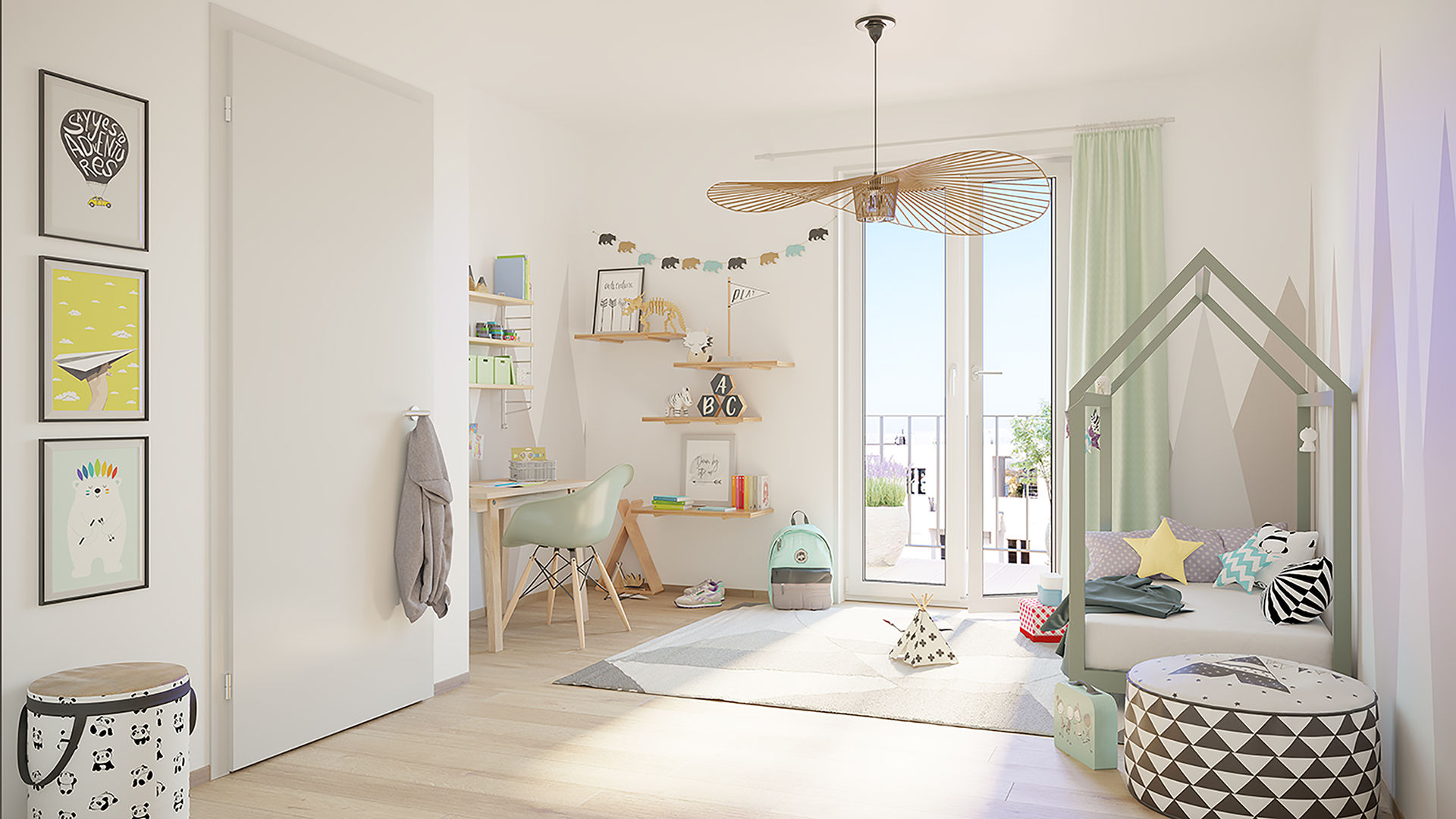 Five feel-good factors at Greenside: homify Habitaciones para niños de estilo moderno