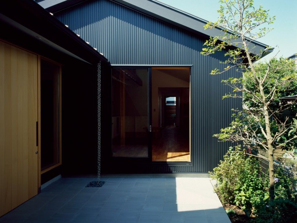 中庭のある平屋, 前田工務店 前田工務店 Casas de madera Madera Acabado en madera