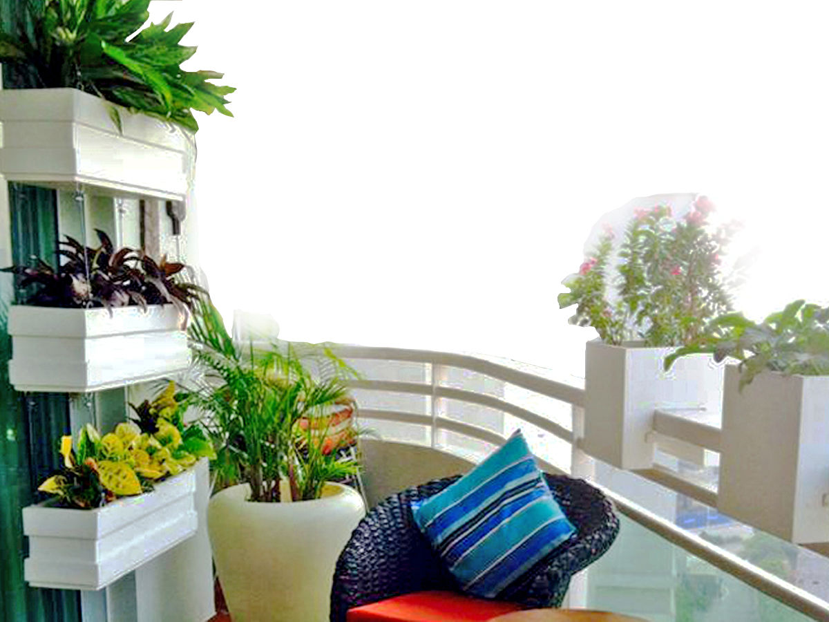 Balcony Garden in DLF 5, Gurugram, Grecor Grecor Sàn