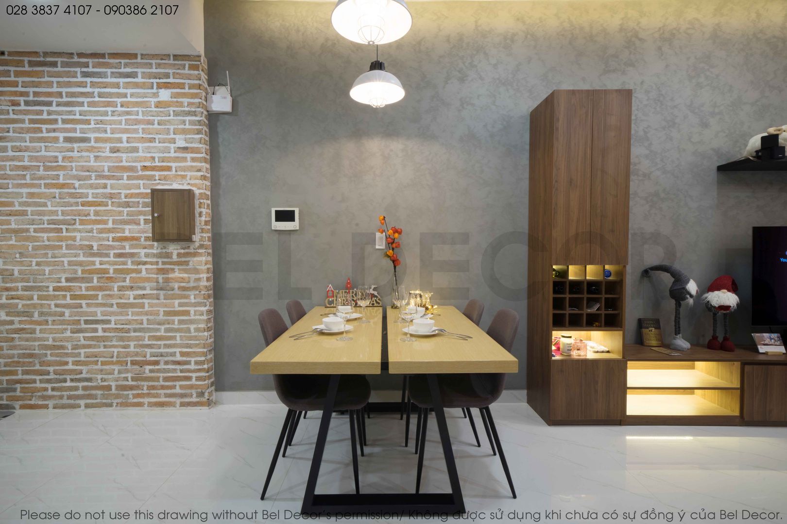 Project: HO1784 Apartment (IC)/ Bel Decor , Bel Decor Bel Decor Comedores de estilo moderno