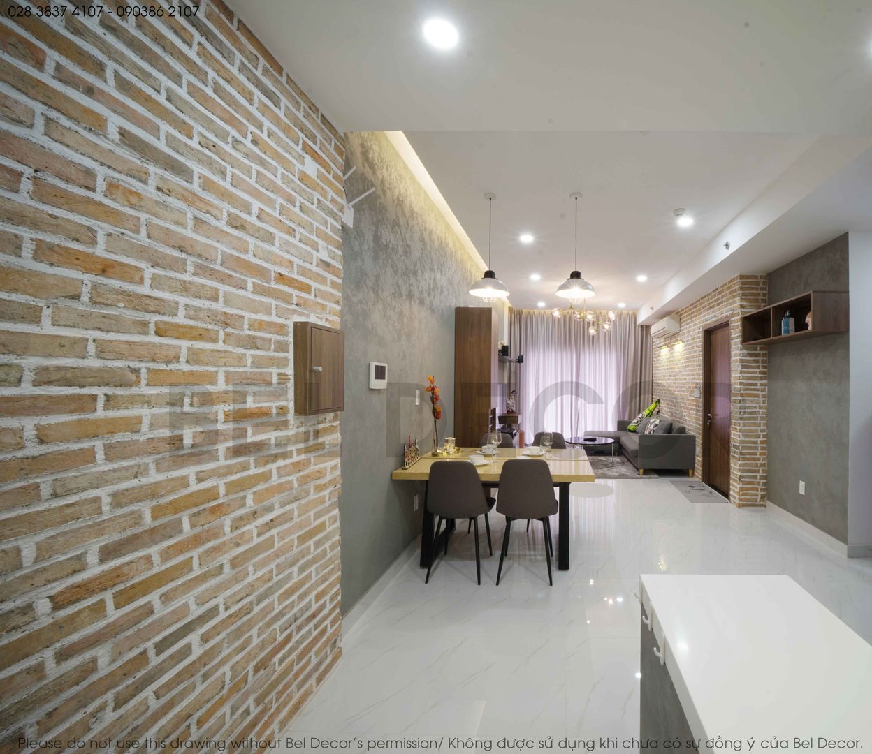 Project: HO1784 Apartment (IC)/ Bel Decor , Bel Decor Bel Decor Nowoczesna jadalnia