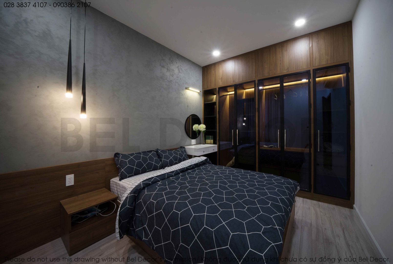Project: HO1784 Apartment (IC)/ Bel Decor , Bel Decor Bel Decor Modern style bedroom