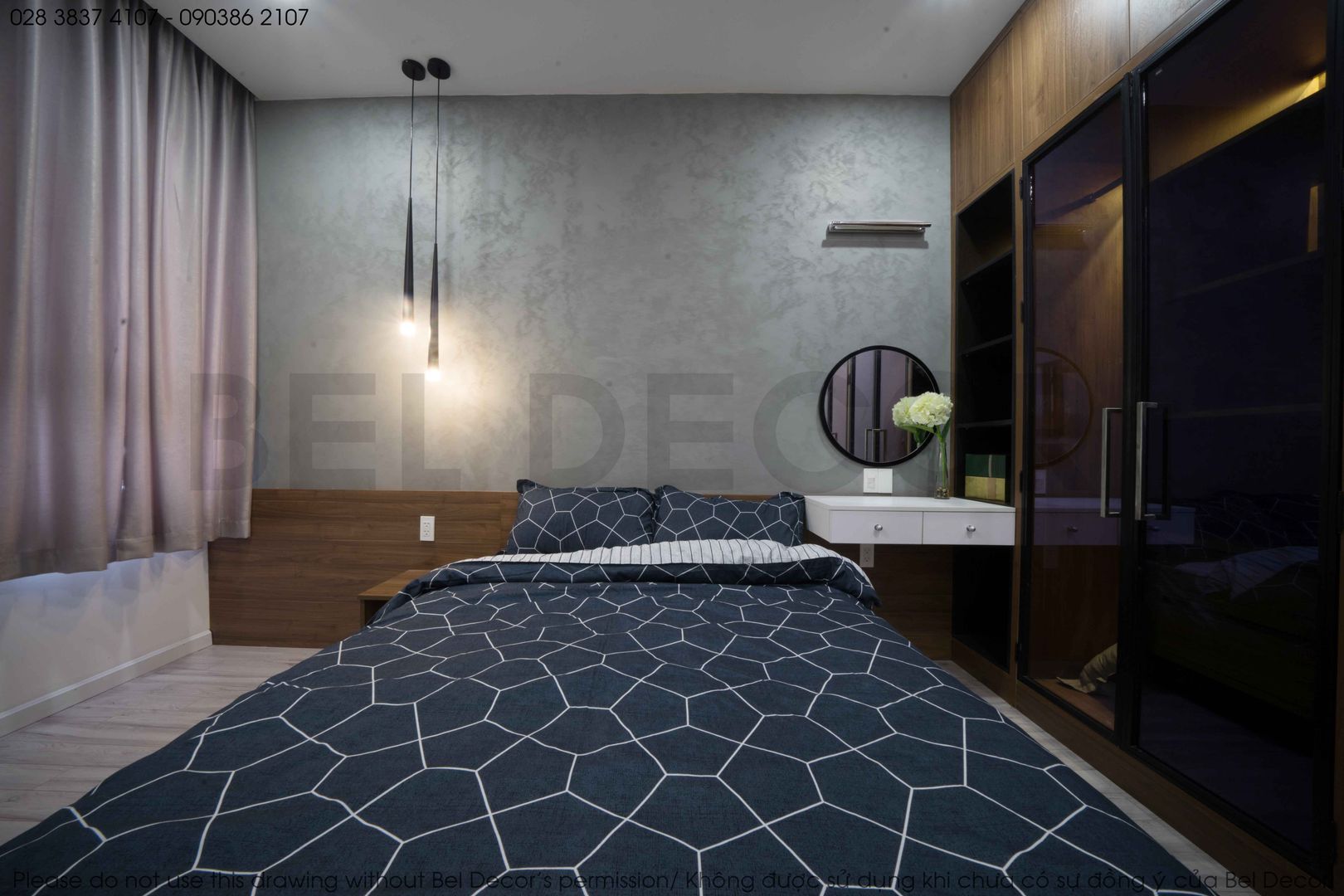 Project: HO1784 Apartment (IC)/ Bel Decor , Bel Decor Bel Decor Modern style bedroom