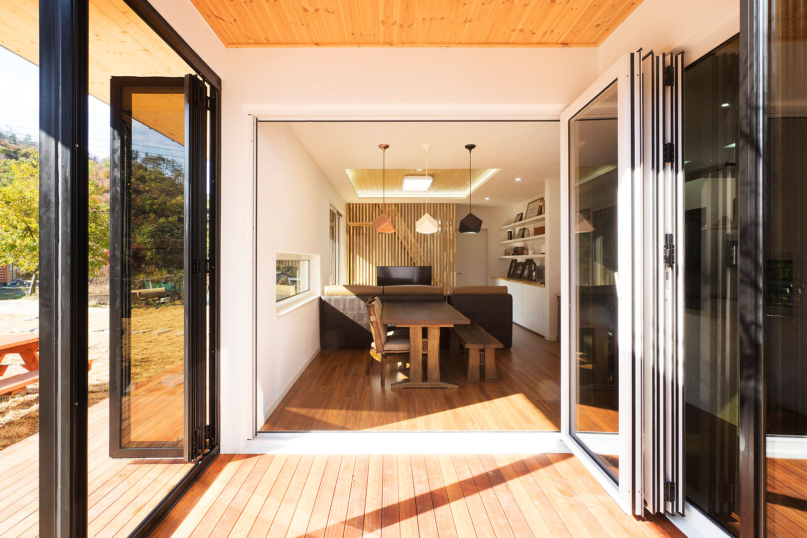 청양 농가주택 프로젝트, 적정건축 적정건축 Modern Oturma Odası