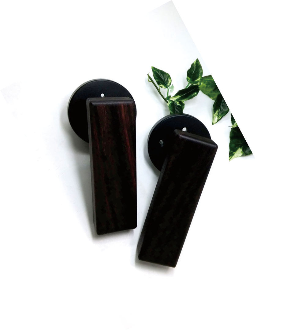 marking wooden glass door handle, 아키인포 아키인포 Pintu Kayu Wood effect Doorknobs & accessories