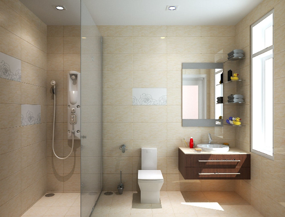 Nhà Phố 3 Tầng 1 Tum Đẹp Tại Quận 5, Công ty TNHH TK XD Song Phát Công ty TNHH TK XD Song Phát Asyatik Banyo Bakır/Bronz/Pirinç