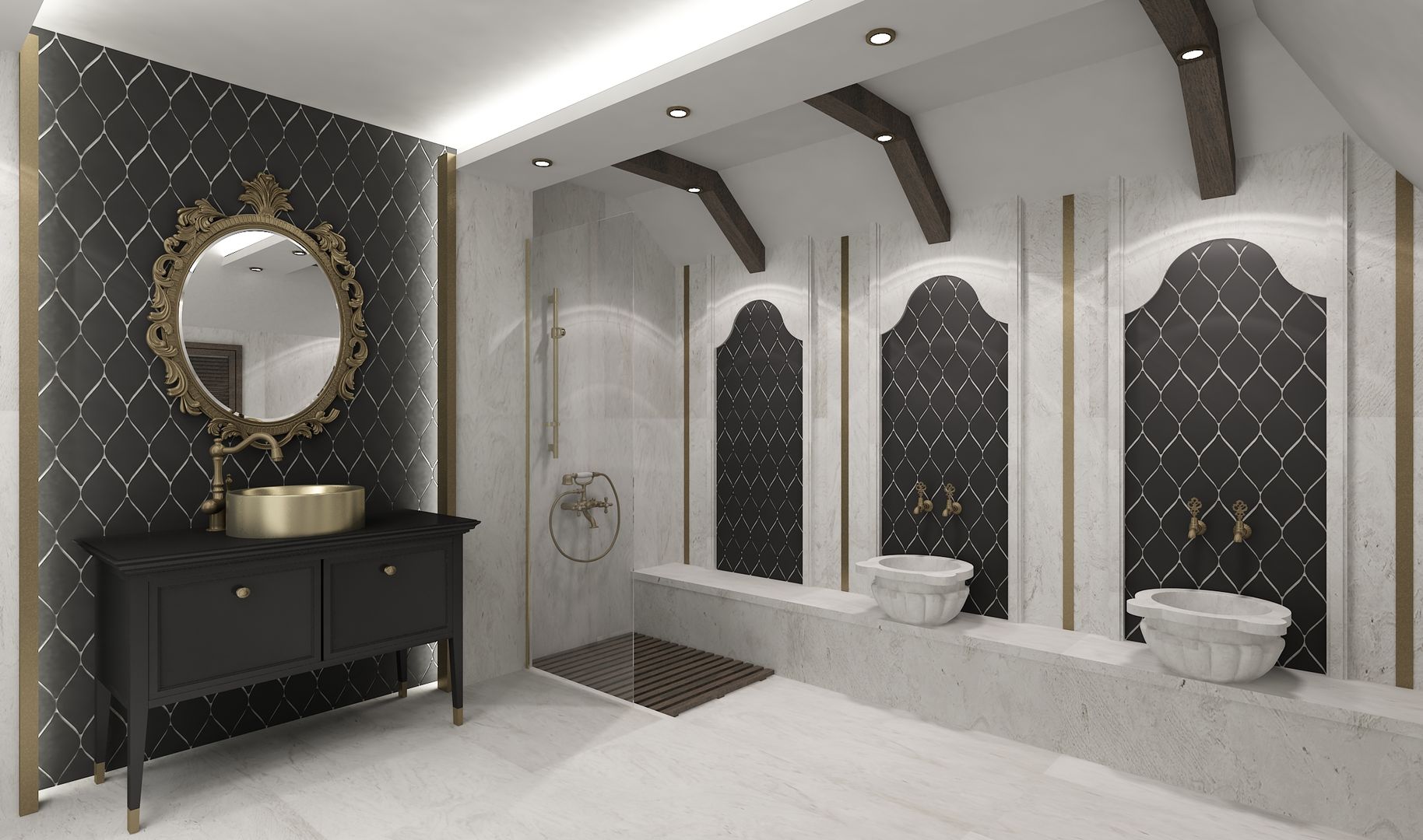 H.S EVİ, Niyazi Özçakar İç Mimarlık Niyazi Özçakar İç Mimarlık Classic style bathroom