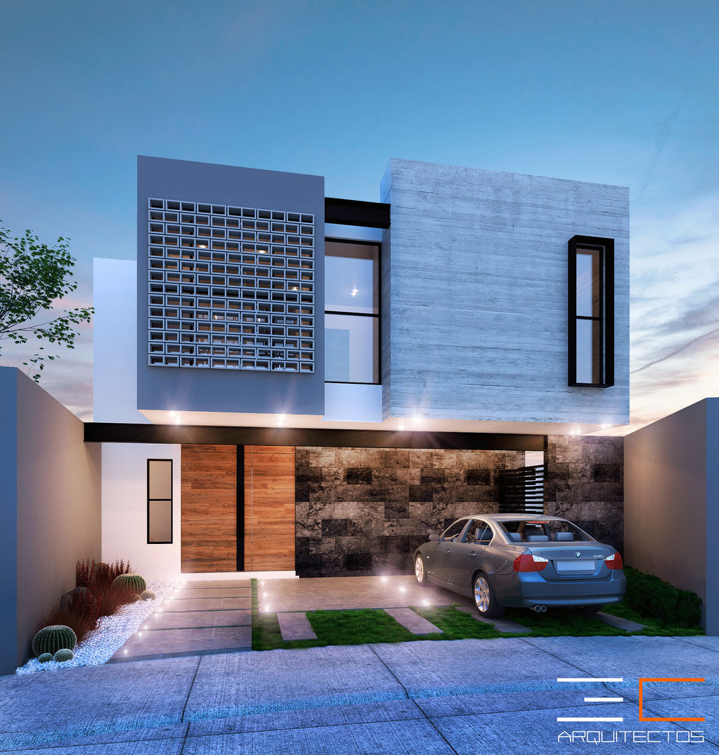 Residencia SZ [León, Gto.], 3C Arquitectos S.A. de C.V. 3C Arquitectos S.A. de C.V. モダンな 家