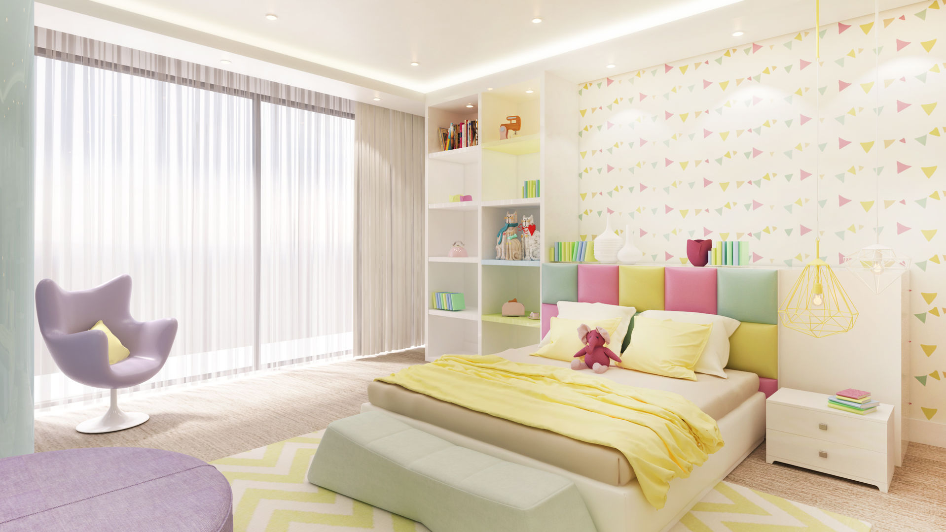 Girls Bedroom 5 Years Dessiner Interior Architectural 臥室