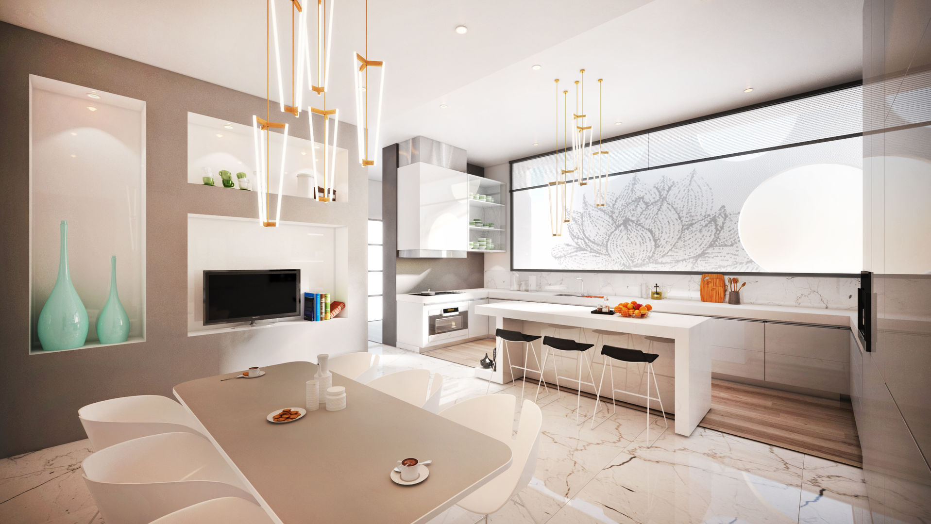 Kitchen Dessiner Interior Architectural Modern kitchen