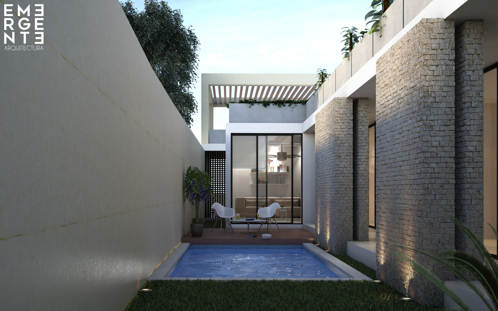 CASA PROGRESO | Progreso Yucatán., EMERGENTE | Arquitectura EMERGENTE | Arquitectura 에클레틱 수영장