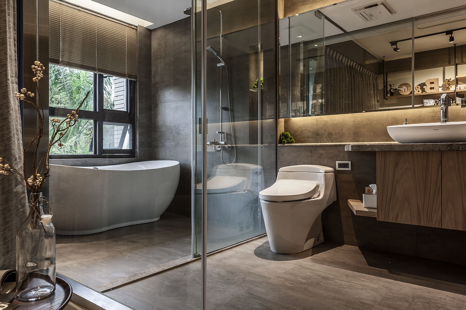 流光, 漢玥室內設計 漢玥室內設計 Modern Bathroom Marble