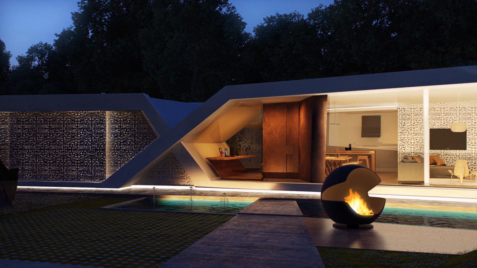 Ingreso homify Casas modernas: Ideas, imágenes y decoración casa,fachada,diseño,iluminacion,moderna,minimalista