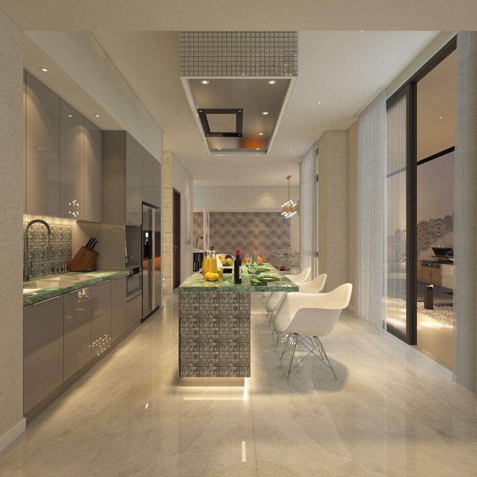 PRIVATE RESIDENTIAL @ NAVAPARK, BSD CITY, TANGERANG, PT. Dekorasi Hunian Indonesia (DHI) PT. Dekorasi Hunian Indonesia (DHI) Modern kitchen