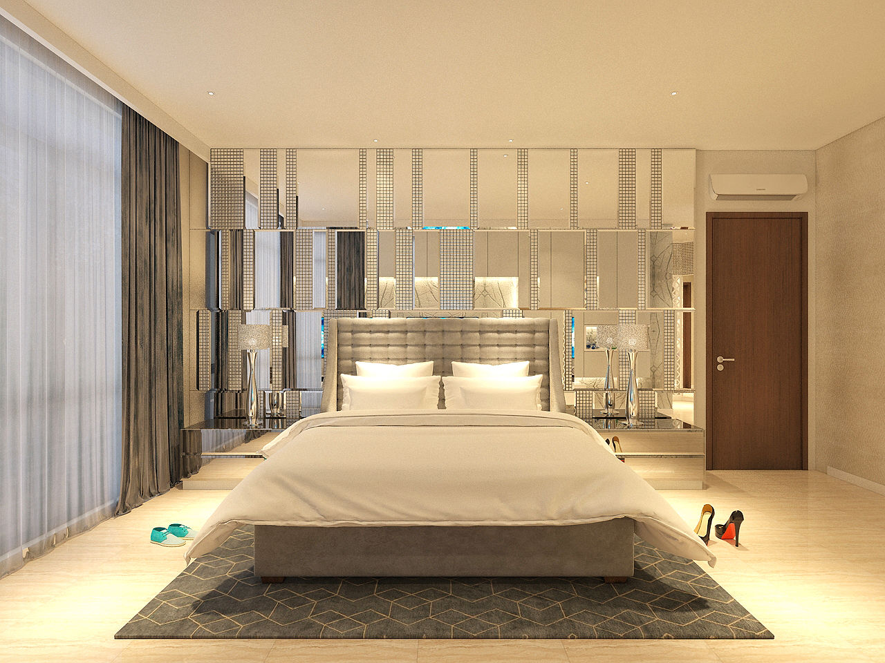 PRIVATE RESIDENTIAL @ NAVAPARK, BSD CITY, TANGERANG, PT. Dekorasi Hunian Indonesia (DHI) PT. Dekorasi Hunian Indonesia (DHI) Modern style bedroom