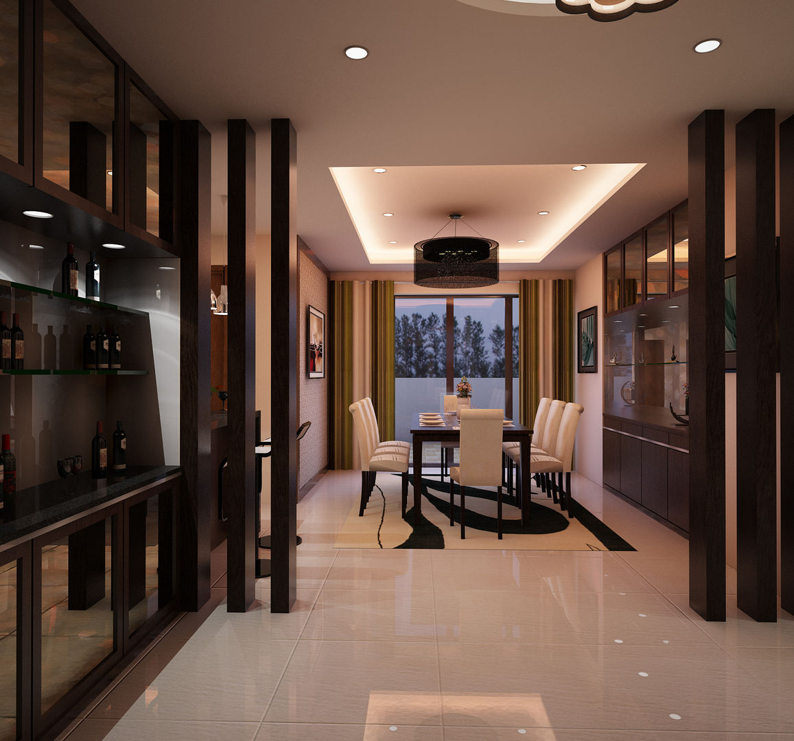 Mr. & Mrs. P Residence, TWINE Interior Design Studio TWINE Interior Design Studio Modern corridor, hallway & stairs