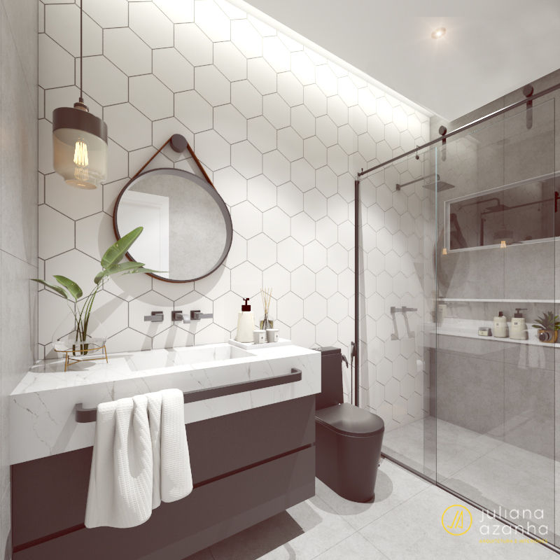 homify Industrial style bathroom