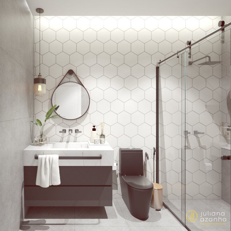 homify Industrial style bathroom