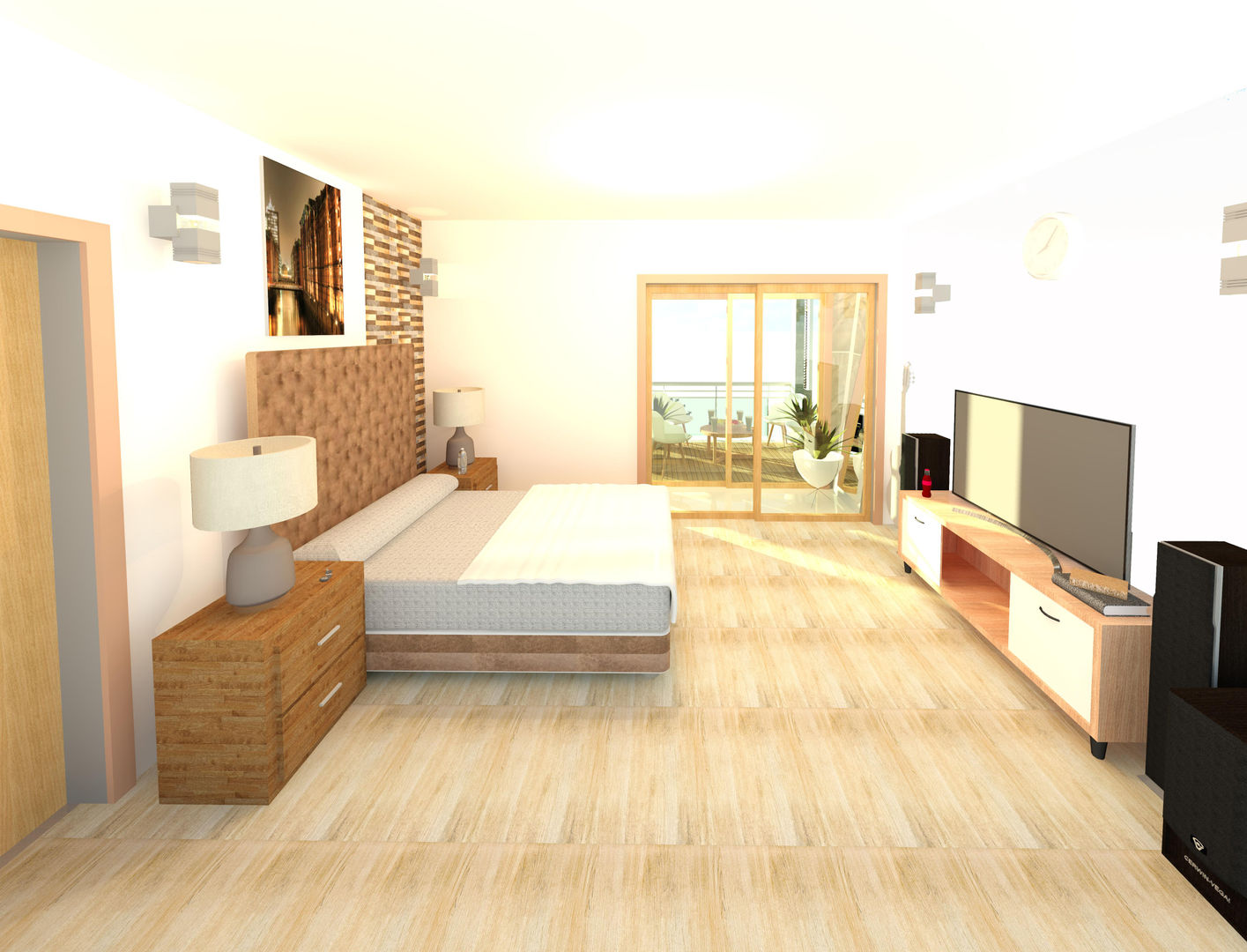 Casa pequeña - latinos, Perfil Arquitectónico Perfil Arquitectónico Modern Bedroom