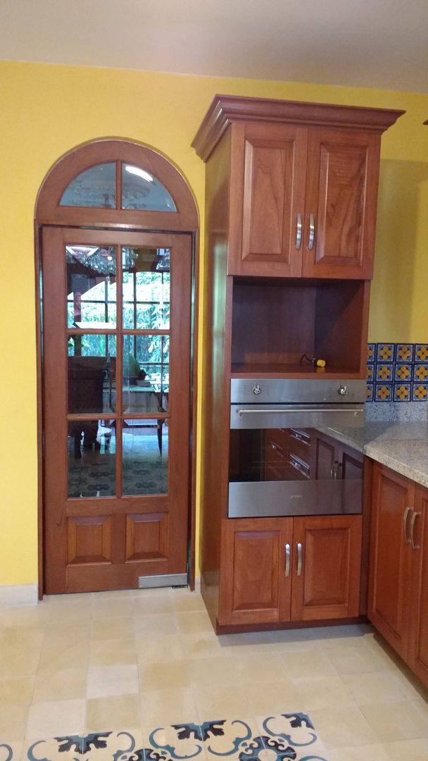 homify Dapur built in Kayu Wood effect