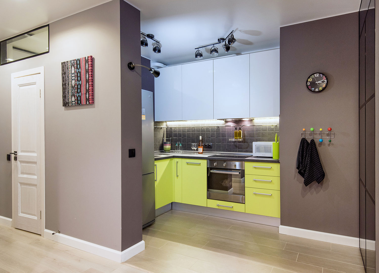 Квартира в Подмосковье 53 м2, ST-buro ST-buro Eclectic style kitchen