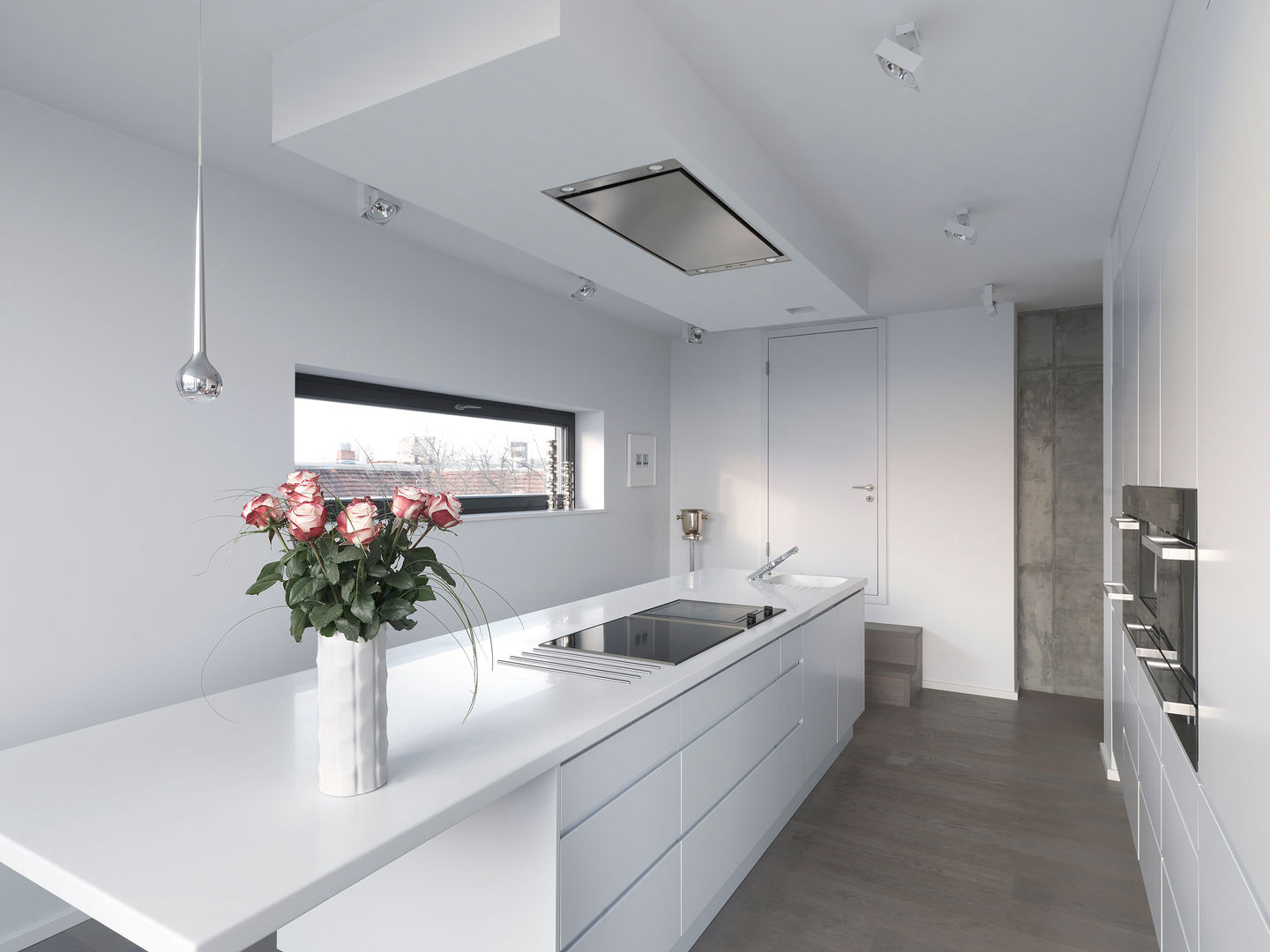 Hochwertige Privatwohnung, Lumoplan Lichtplanung Berlin Lumoplan Lichtplanung Berlin Nhà bếp phong cách tối giản