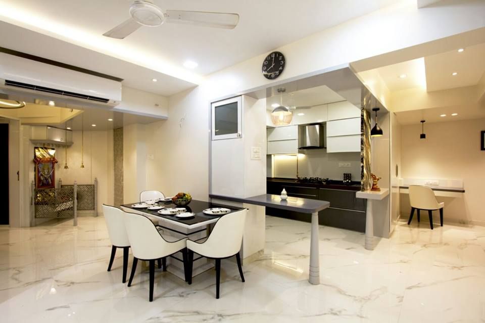 MR.KISHOR BHANUSHALI, PSQUAREDESIGNS PSQUAREDESIGNS Modern dining room