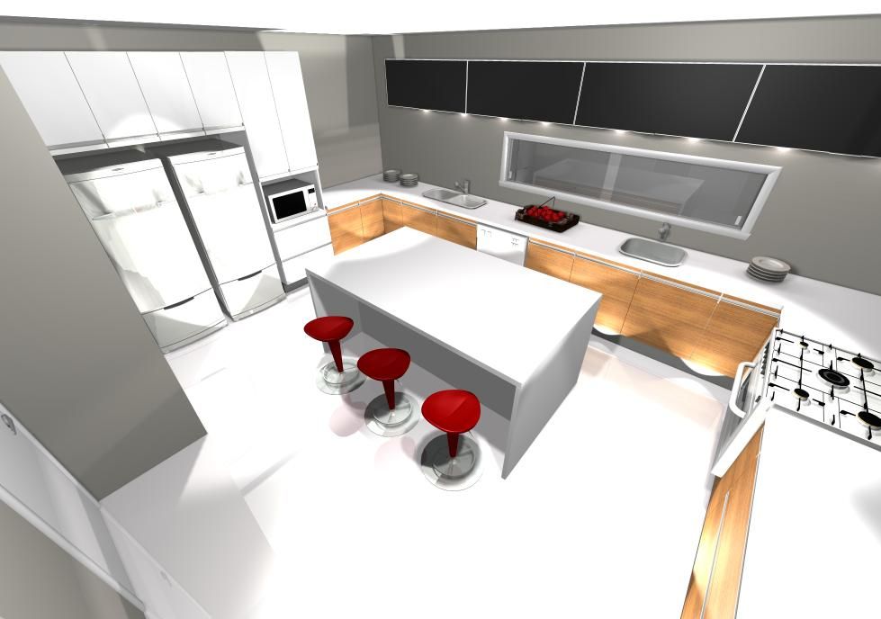 Cozinha , Grupo DH arquitetura Grupo DH arquitetura Cocinas de estilo moderno Armarios y estanterías