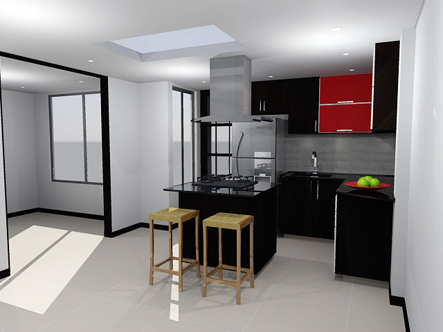 cocinas integrales, Omar Interior Designer Empresa de Diseño Interior, remodelacion, Cocinas integrales, Decoración Omar Interior Designer Empresa de Diseño Interior, remodelacion, Cocinas integrales, Decoración مطبخ ذو قطع مدمجة ألواح خشب مضغوط