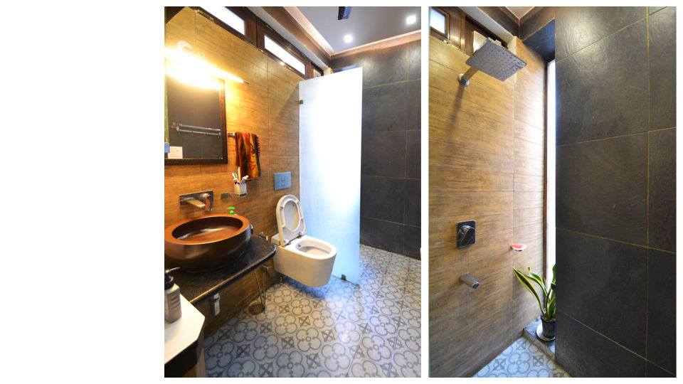 Apartment | Delhi, Inno[NATIVE] Design Collective Inno[NATIVE] Design Collective حمام