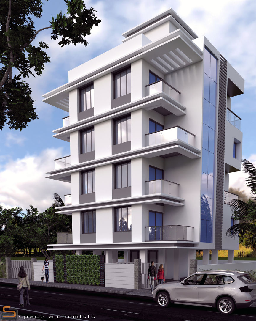 Proposed Residential at Amravati., Space Alchemists Space Alchemists منازل